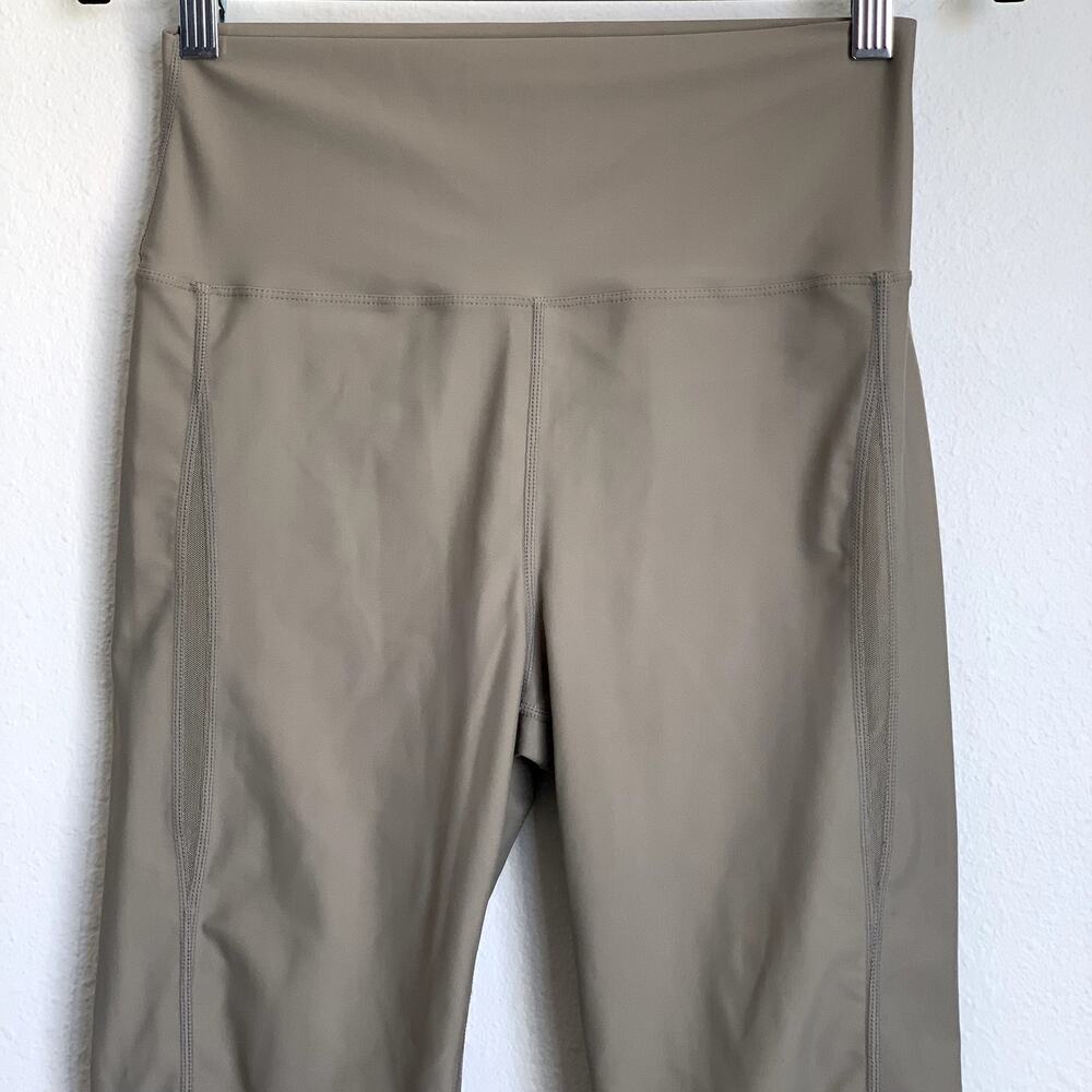 Carbon38 Mesh Insert Full Length Leggings In Silv… - image 2